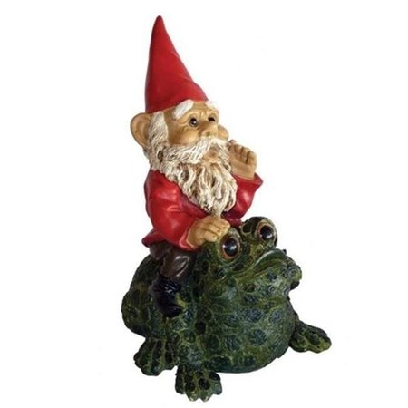 GARDENCONTROL Michael Carr Garrold Gnome On Toad GA21875